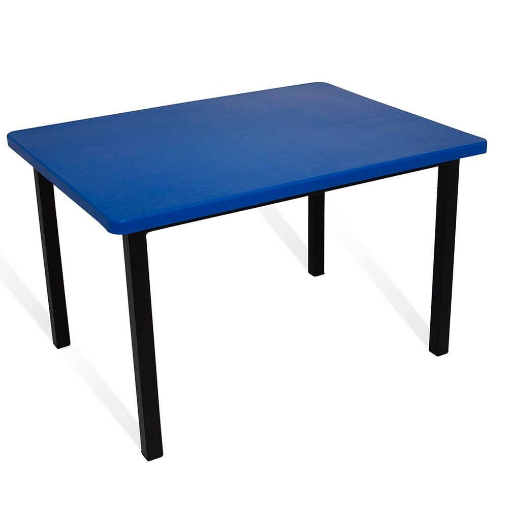 Conjunto infantil de mesa rectangular y sillas de colores